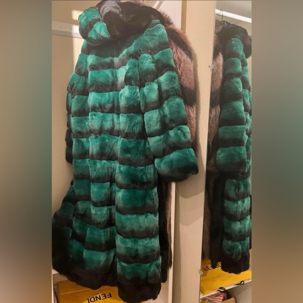 NEW ROYAL REX COAT WITH HOOD
AUTHENTIC 100% AUTHENTIC FUR ⭐️ - Picture 10 of 13
